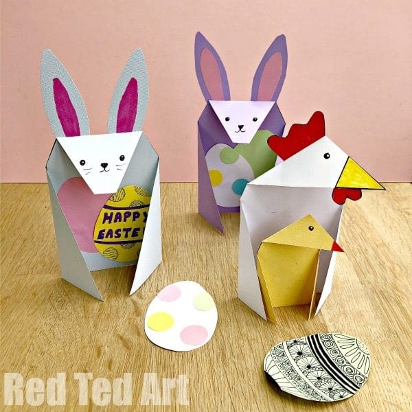 Triangle Paper Craft Bunny