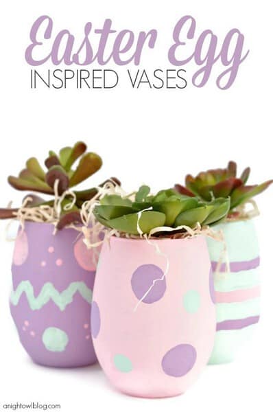 Easter Egg Vases
